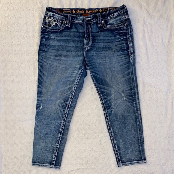 Rock Revival Denim Cropped Ankle Jeans - Picture 2 of 8